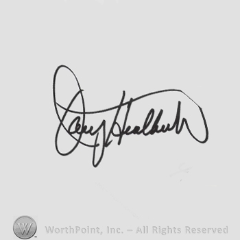 Signature: Joey Heatherton.