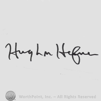 Signature: Hugh Hefner.