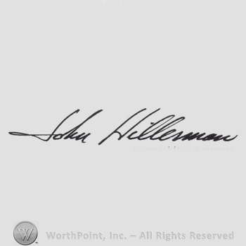 Signature: John Hillerman.