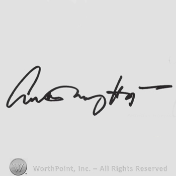 Signature: Anthony Hopkins.