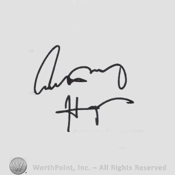Signature: Anthony Hopkins.