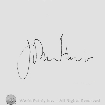 Signature: John Hunt.