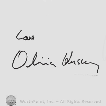 Signature: Olivia Hussey.