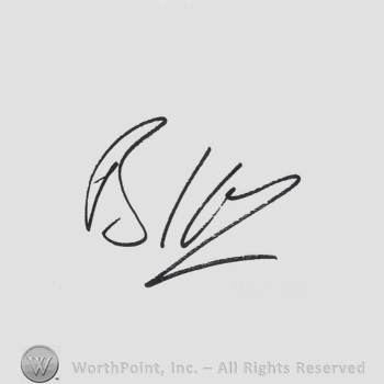 Signature: Billy Idol.