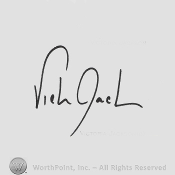 Signature: Victoria Jackson.