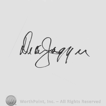 Signature: Dean Jagger.