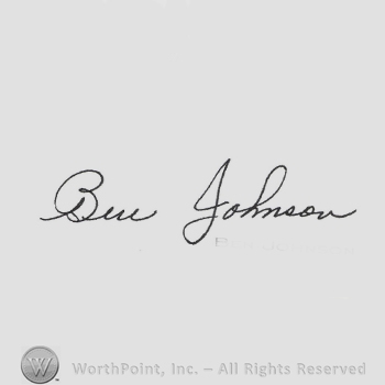 Signature: Ben Johnson.