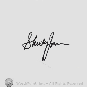 Signature: Shirley Jones.
