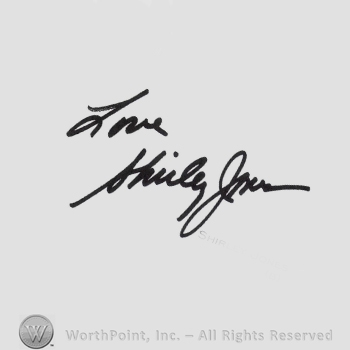 Signature: Shirley Jones.