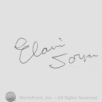 Signature: Elaine Joyce.