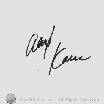 Signature: Alex Karras.