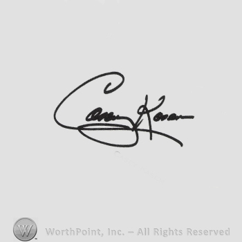 Signature: Casey Kasem.