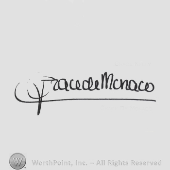 Signature: Grace de Monaco.
