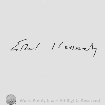 Signature: Ethel Kennedy.