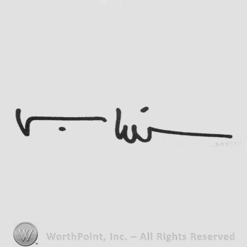 Signature: Val Kilmer.
