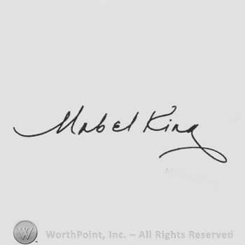 Signature: Mabel King.