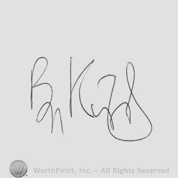 Signature: Ben Kingsley.