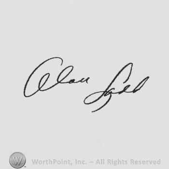Signature: Alan Ladd.