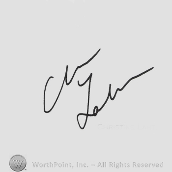 Signature: Christine Lahti.