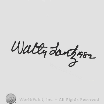 Signature: Walter Lantz.