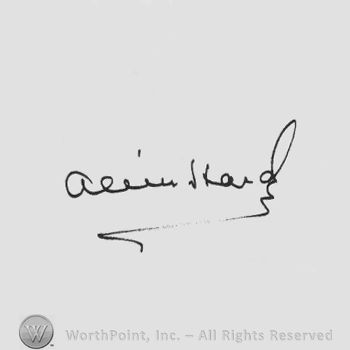 Signature: Oliver Hardy.