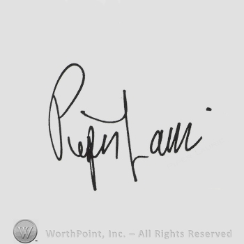 Signature: Piper Laurie.