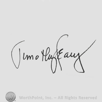 Signature: Timothy Leary.