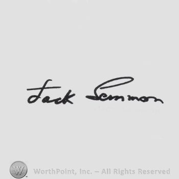 Signature: Jack Lemmon.