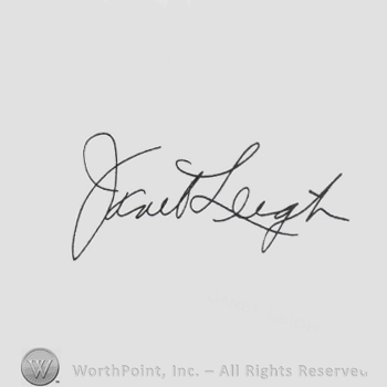 Signature: Janet Leigh.
