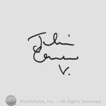 Signature: Julian Lennon.