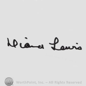 Signature: Diana Lewis.
