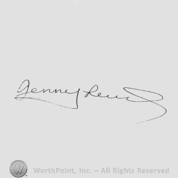 Signature: Jenny Lewis.
