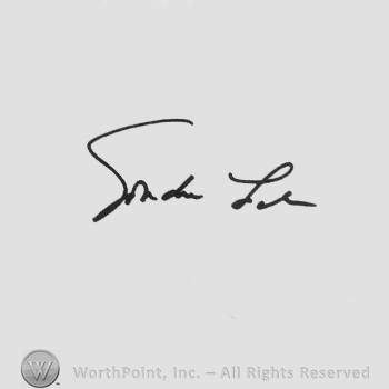 Signature: Sondra Locke.