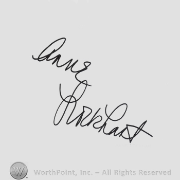 Signature: Anne Lockhart.
