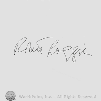 Signature: Robert Loggia.