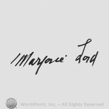 Signature: Marjorie Lord.