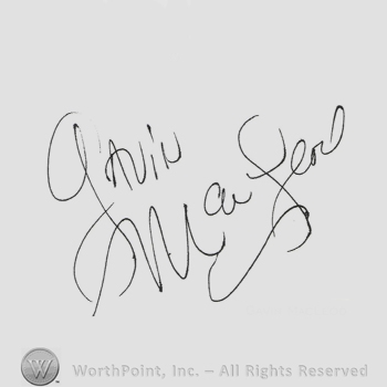 Signature: Gavin MacLeod.