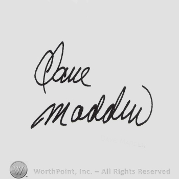 Signature:  Dave Madden.