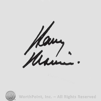 Signature: Henry Mancini.