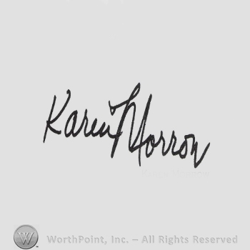 Signature: Karen Morrow.