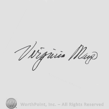 Signature: Virginia Mayo.
