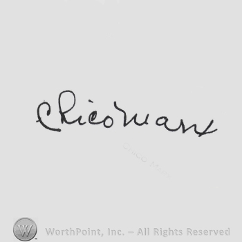 Signature: Chico Marx.