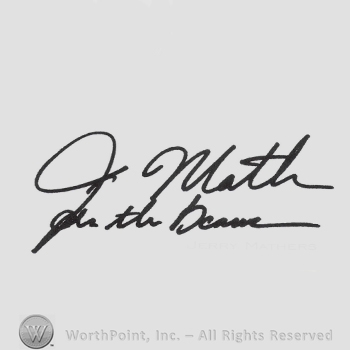 Signature: Jerry Mathers.