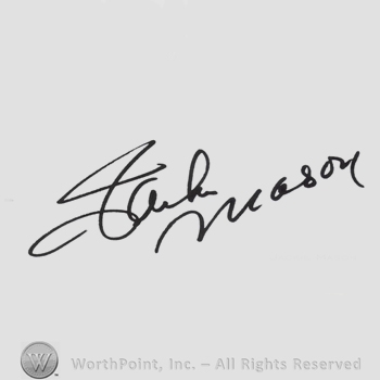 Signature: Jackie Mason.