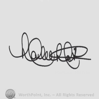Signature: Marlee Matlin.