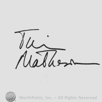 Signature: Tim Matheson.