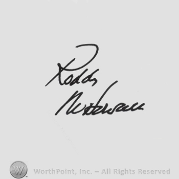 Signature: Roddy McDowall.
