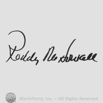 Signature: Roddy McDowall.