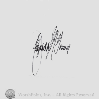 Signature: Elizabeth McGovern.