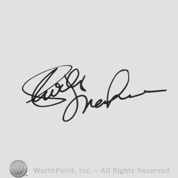 Signature: Shirley MacLaine.